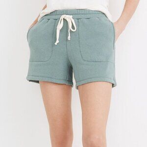 MADEWELL XS Heather Summer Breeze MWL Airyterry Stitched-Pocket Sweatshorts